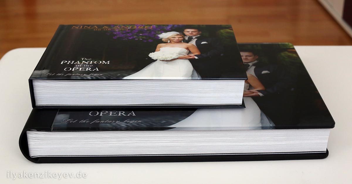 handgemachtes Hochzeitsalbum und Fotobuch